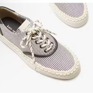 Kate Spade boat party navy stripe espadrille sneaker
